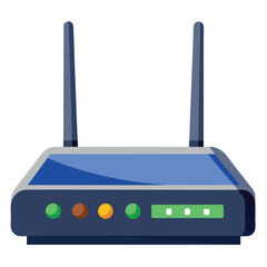 wi fi router on a white background
