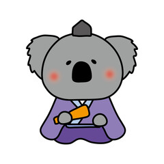 コアラの雛人形の五人囃子（謡）