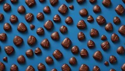 Clear Plain Shiny Warm Soft Vintage Bokeh Cloudy Wave Like Geometric Blue Background or Texture