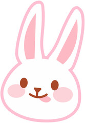 Fototapeta premium Happy Rabbit Emoji 