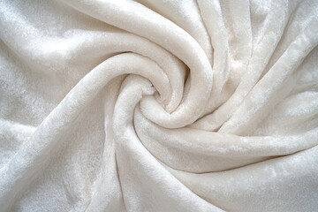 Obraz premium Soft White Silk Fabric with Elegant Folds and Smooth Texture