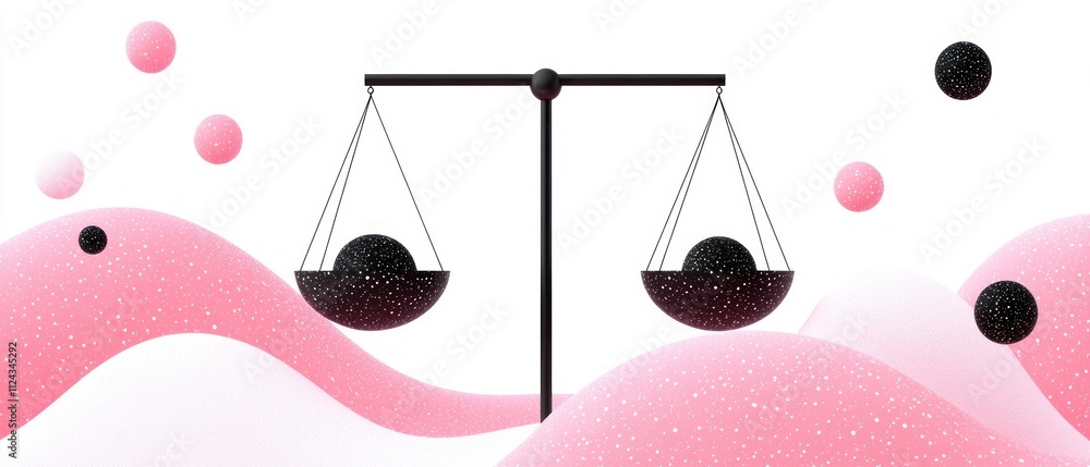 Poster balancing innovation and traditiona visual representation of equilibrium in design