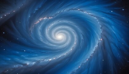 Obraz premium Clear Plain Shiny Warm Soft Vintage Bokeh Cloudy Wave Like Geometric Blue Background or Texture