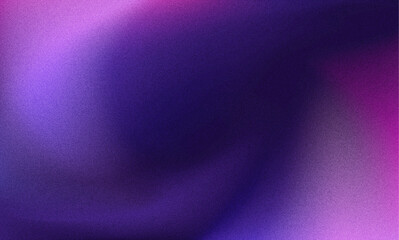 Dynamic blue and purple blend colors grainy abstract gradient background