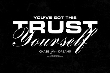 Obraz premium streetwear tshirt typography design inspiration templates