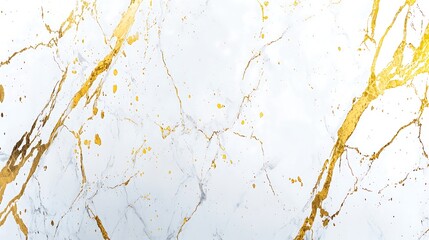 A captivating image of a refined white and gold marble texture, featuring bold contrasting veins that illustrate luxury and sophistication. This backdrop serves as an eye-catching element for