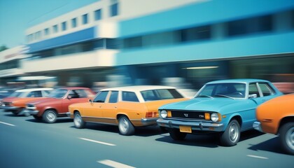 Clear Plain Shiny Warm Soft Vintage Bokeh Cloudy Wave Like Geometric Blue Background or Texture