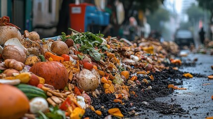 Obraz premium Autumn Harvest Bounty: A Vibrant Display of Nature's Abundance