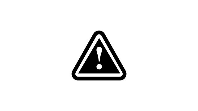 Triangle warning sign exclamation mark animated danger sign warning triangle