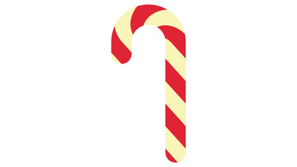 赤とうす黄色のキャンディステッキ