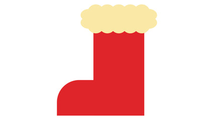 赤色のサンタブーツ