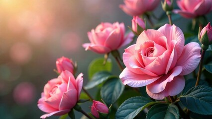 Floral Ornament Background AI Art - Elegant & Dreamy