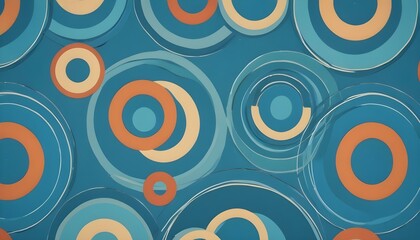 Clear Plain Shiny Warm Soft Vintage Bokeh Cloudy Wave Like Geometric Blue Background or Texture