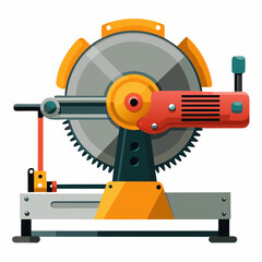 miter saw blade isolated on white background