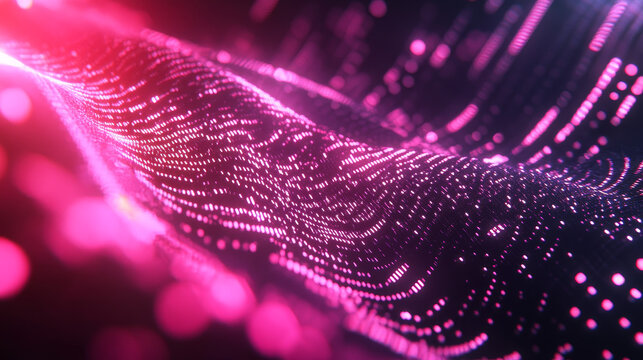 "Binary Code and Digital Technology Background: Cyber Abstract Design"