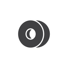 A roll of adhesive tape vector icon
