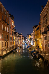 Venice Dorsoduro By Night In Italy