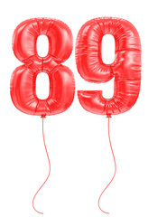 Balloon Red Number 89