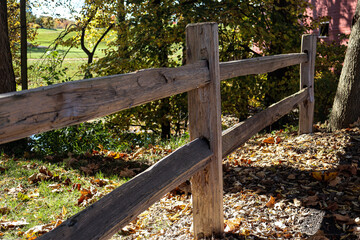 Rustic Autumn Rail