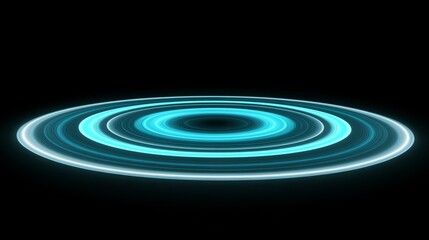 Fototapeta premium Light blue circles expanding gradually