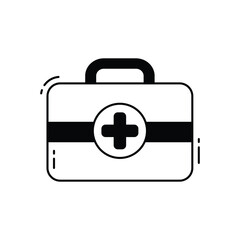 First aid kit vector icon