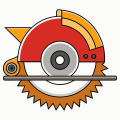 circular saw on a white background