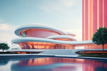 Obraz premium Wonderful Empty dark abstract concrete and wood smooth interior Architectural background