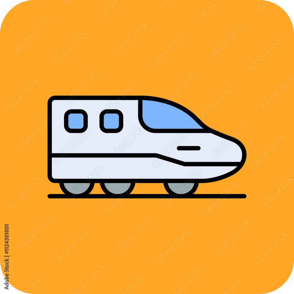 Poster High Speed Train Icon