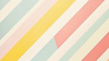 Colorful Diagonal Stripes with Soft Pastel Shades in Modern Design