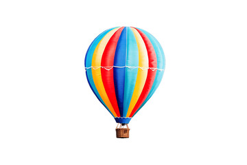 Fototapeta premium watercolor air balloon on isolated background, watercolor illustration, hand drawing Halloween clipart, orange balloon, Generative AI
