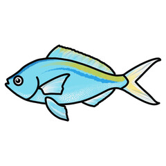 Beautiful fish design is suitable for printing personal items and household items.