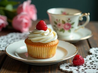Vintage Cupcakes - Romantic Dessert Photography