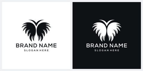 butterfly logo design graphic vector illustration