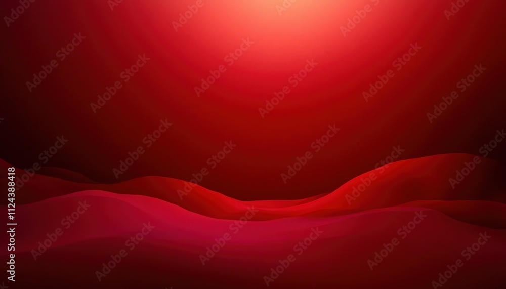 Poster deep red gradient abstract background with soft shadows light glow modern digital art luxury festive
