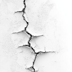 Fototapeta premium a crack in a white wall