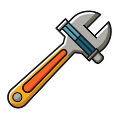 wrench isolated on white background