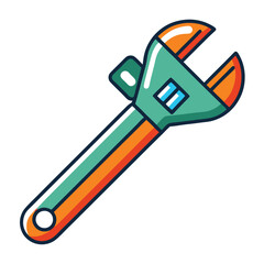 wrench isolated on white background