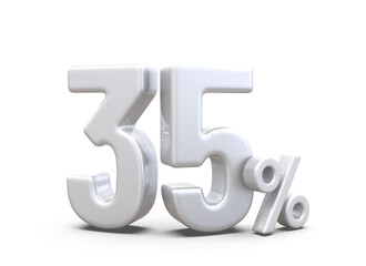 35 Percent offer Discount Silver Number