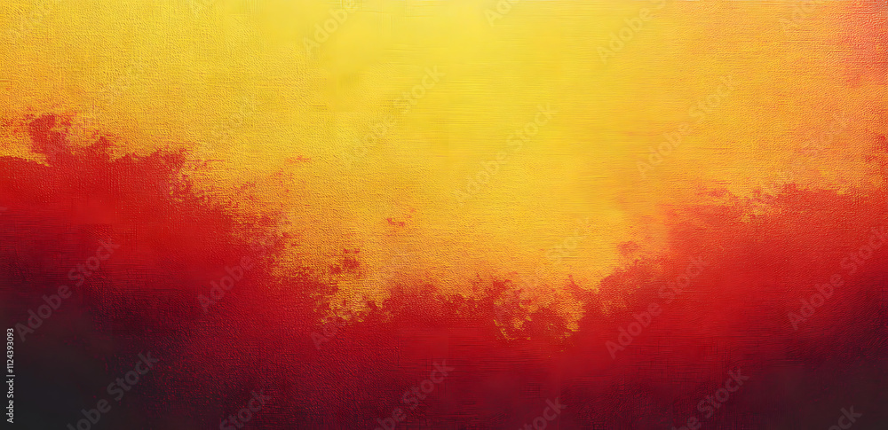 Poster yellow and red gradient background design with noise texture effect, for art product design and soci