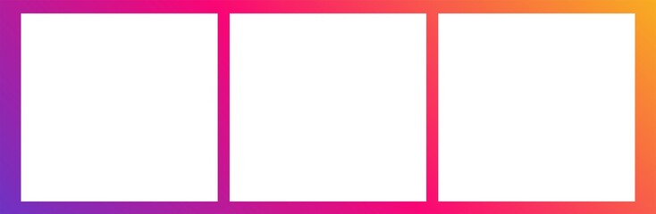 Gradient Vintage Polaroid photo frame