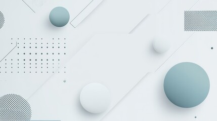 Abstract background with geometric shapes in soft pastel tones