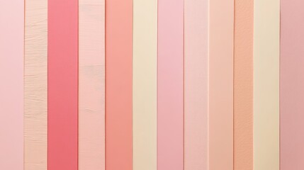 Colorful Strips of Paper in Soft Pastel Shades on a Flat Surface