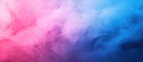 Obraz premium Abstract pink and blue smoke clouds background.