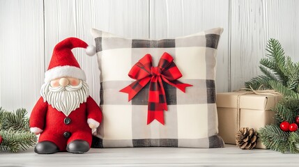 Obraz premium Throw pillow cushion product mockup.