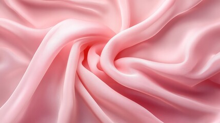 Obraz premium Soft Pink Silk Fabric Flowing Elegant Texture Background