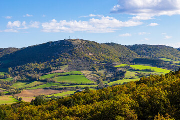 Cernon Valley in the Larzac from the former railway line connecting Tournemire to Le Vigan...