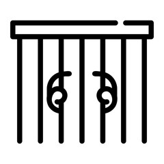 jail Line Icon