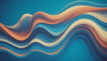 Clear Plain Shiny Warm Soft Vintage Bokeh Cloudy Wave Like Geometric Blue Background or Texture
