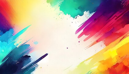 Fototapeta premium Colorful abstract design with vibrant splashes.