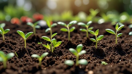 Earth Day concept. Growing green plant seeds. green environment concept.